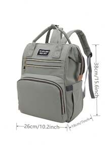 1pc Solid Color Decorative Nylon Baby Bottle Holder With Zipper, Large Capacity And Portable, Suitable For Moms' Daily Use - Green - View 7