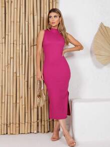 Women Dresses - Red Violet - View 1