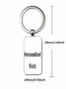1PC Happy Teacher's Day Style 36 Pattern Rectangle Keyrings Keychains Fashion Gifts - Light Grey - View 3