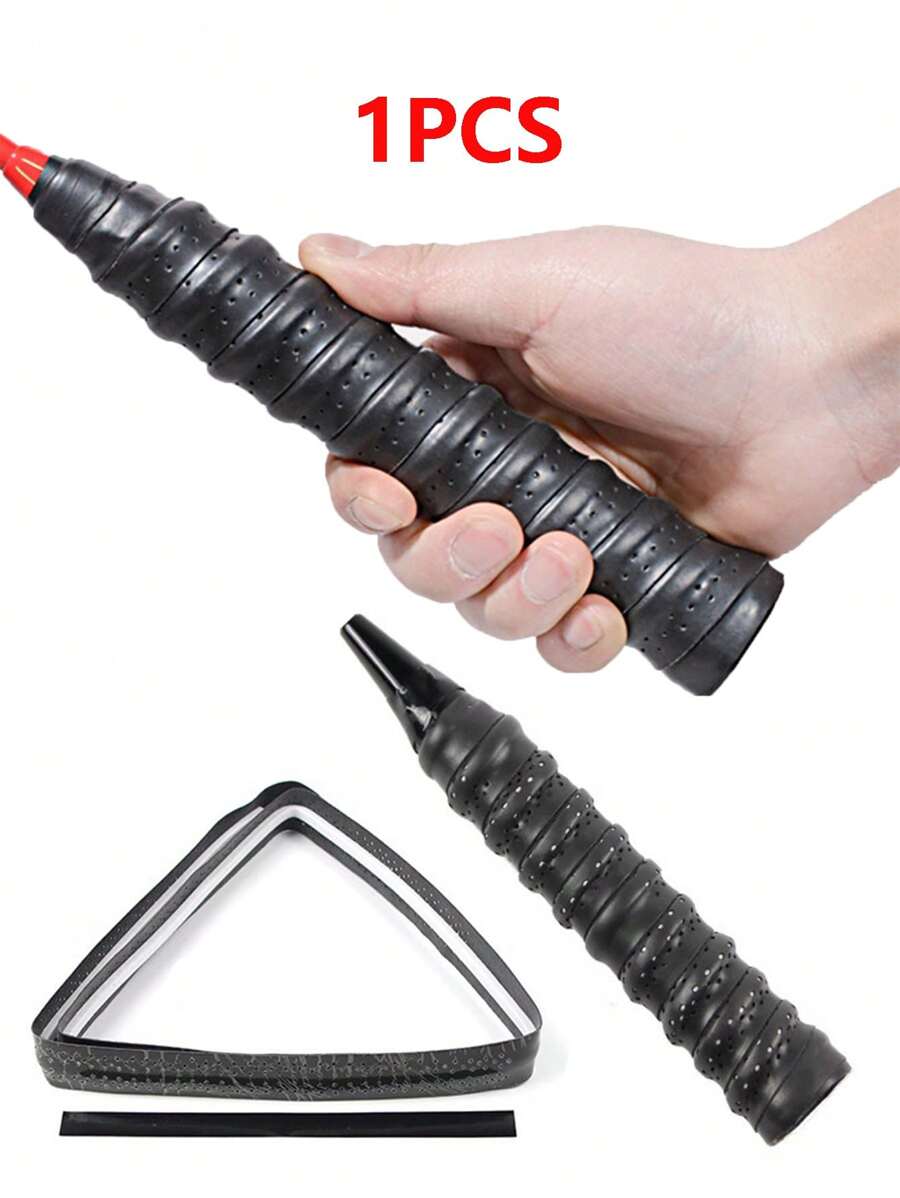 1 pieza pluma Raqueta de badminton con con patrón de dragón, anti deslizante & de absorber sudor PU, pegajoso entrenamiento raqueta de tenis asa, Caña de pescar envase, pesa & Comba asa envase & negro invierno deportivo compatible con pluma bádminton raquetas, tenis raquetas, Cañas de pescar,, salto a la comba cuerdas - Negro - Ver 1