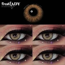 FRESH LADY Freshlady Himalaya Brown Colored Contact Lenses 1 Year Disposable - Brown - View 3