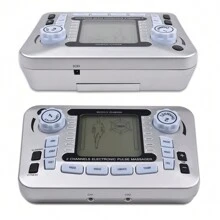 智能按摩機神經刺激器 12種模式 20種強度 Tens Ems 脈衝按摩器放鬆肌肉附電極貼 - 灰色 - 查看 6