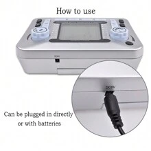 智能按摩機神經刺激器 12種模式 20種強度 Tens Ems 脈衝按摩器放鬆肌肉附電極貼 - 灰色 - 查看 7
