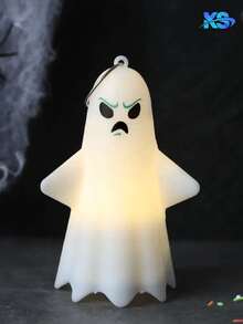 Luces de Halloween LED fantasma lámpara de mesa decoración LED fantasma luz de noche LED 12 piezas - Blanco - Ver 4