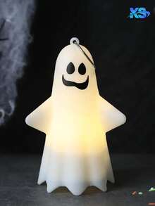 Luces de Halloween LED fantasma lámpara de mesa decoración LED fantasma luz de noche LED 12 piezas - Blanco - Ver 5