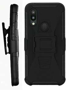 Funda Uso Rudo Con Clip Para Zte Blade V10 Vita - Negro - Ver 2
