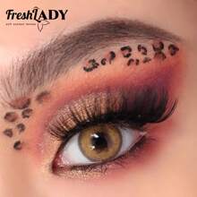 FRESH LADY Freshlady Everyday Color Contacts Pupilentes Sorayama 棕色彩色隐形眼镜 1 年抛型 万圣节服装 角色扮演