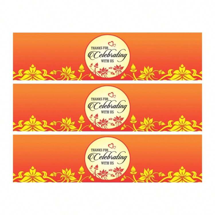 10入組水瓶貼紙禮品標籤裝飾貼紙 - 彩色 - 查看 1