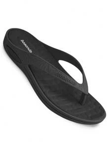 Women Flat Sandals - màu đen - Xem 2