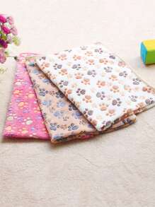 1 Miếng Mềm mại Và Ấm áp Lông cừu san hô Chăn thú cưng Với Chân chó In Đối với Nhỏ bé Và Kích thước trung bình Mèo Và Chó , Thích hợp Đối với Bốn Đến Ngủ Và Nghỉ ngơi ( Nâu ) - màu nâu - Xem 8