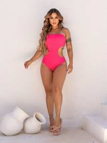 Women Bodysuits - 玫紅色 - 查看 3