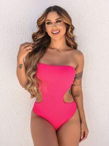 Women Bodysuits - 玫紅色 - 查看 1