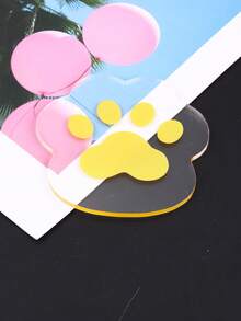 Paleta De Colores Con Forma De Sandía Y Gato De Dibujos Animados Amarillo - Amarillo - Ver 6