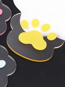 Paleta De Colores Con Forma De Sandía Y Gato De Dibujos Animados Amarillo - Amarillo - Ver 5