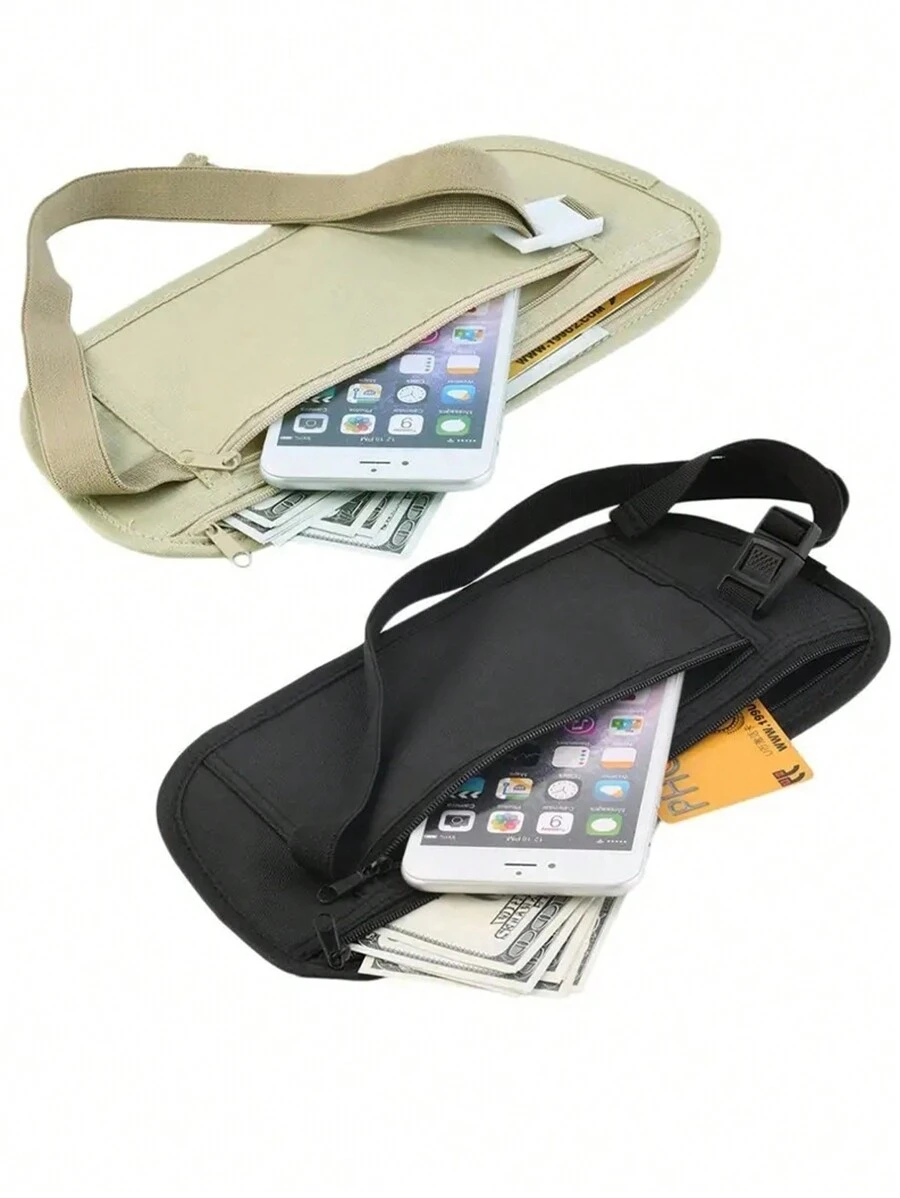 Bolso de cintura a prueba de agua y anti-robo para correr y viajar con múltiples bolsillos (color aleatorio), estilo bohemio - Multicolor - Ver 1