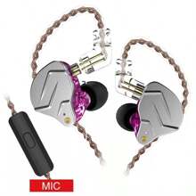 Audífonos Kz Zsn Pro In-ear Reducción De Ruido Con Mic Violeta - Morado - Ver 1