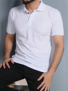 Men Polo Shirts - White - View 1