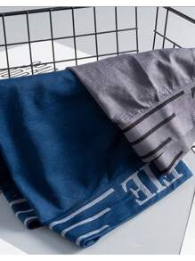 Paquete De 5 Boxers Corto Para Hombre Tela Suave - Azul - Ver 5