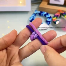 100入組DIY情侶編織手環彩虹小橡皮筋閨蜜彩色髮箍皮革小禮品適用於女性頭飾