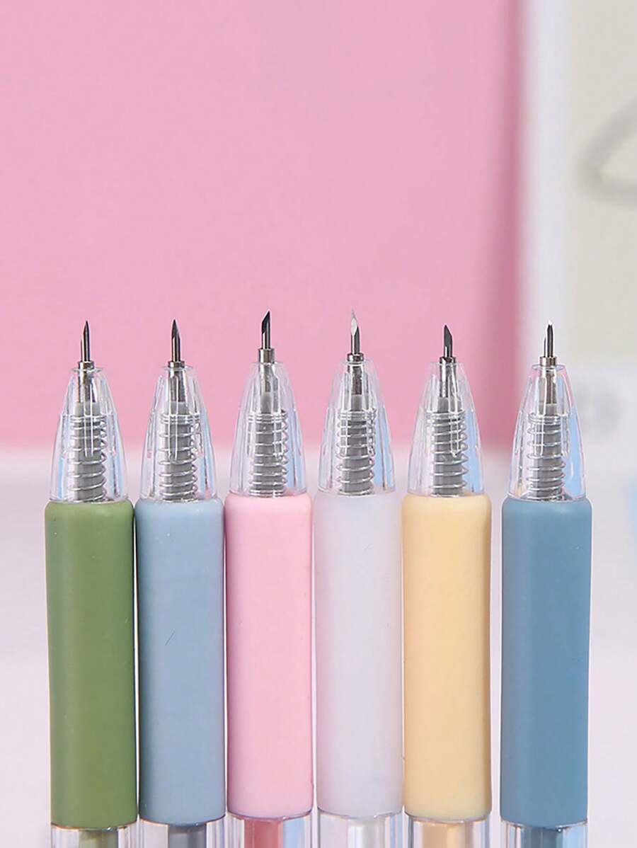 1pc Creative Cutting Pen For Student's Diy, Suitable For Artwork, Scrapbooking And With Random Color - Multicolor - View 1