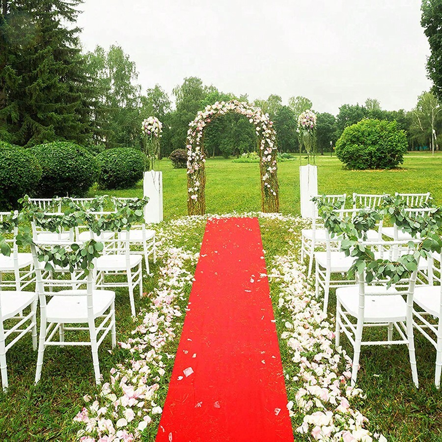 Disposable Red Aisle Runner Carpet For Weddings, Parties, Opening