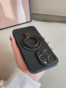 支架 1 件磨砂 Tpu 和金属环支架磁性手机壳兼容 、Redmi 和三星手机 - 黑色 - 查看 5