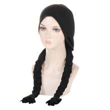 Ladies' Headband With Braids And Cap, Suitable For All Seasons - Olive Green - View 1