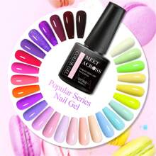 10PCS/Set 7ML Gel Nail Polish Set Nude Pink Purple Red Glitter Nail Gel Semi Permanent UV LED Varnish Nail Art Design Soak Off Nail Gel Set Nails - Nhiều màu - Xem 7