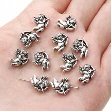 Metal Alloy Silver Charm Pendant Beads For DIY Handmade Bracelets, Necklaces Earrings, DIY Jewelry Accessories, Assorted Varietie - Rhodium - View 14