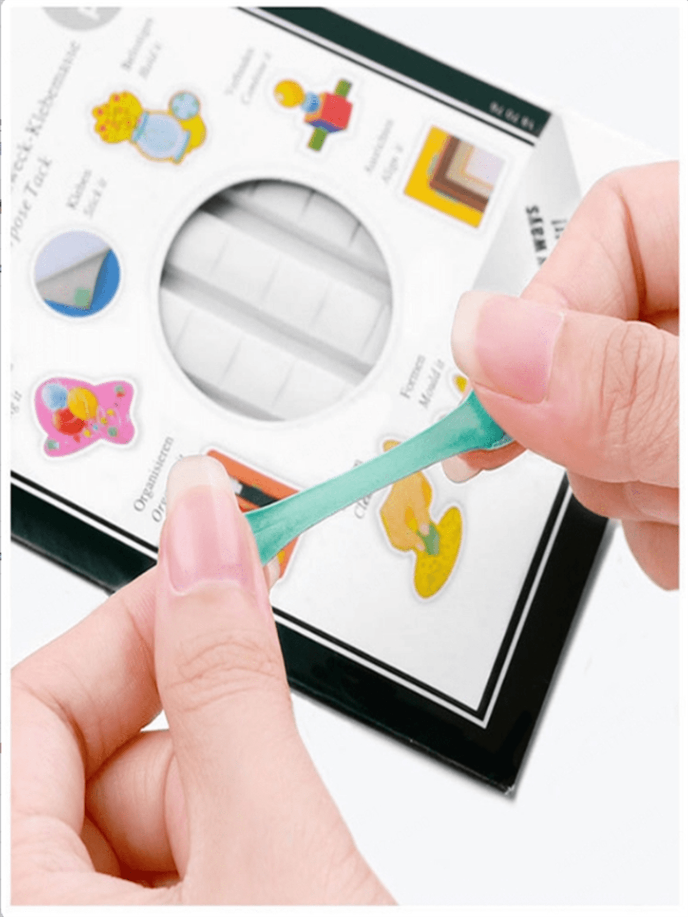 1pc blue Adhesive Poster Tacky Putty Sticky Mounting Putty Reusable & Removable Wall Safe Tack