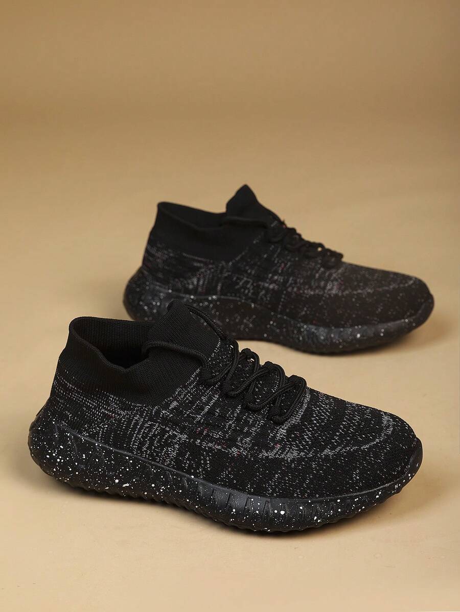 柔軟、時尚且舒適的襪子鞋 - 黑色 - 查看 1