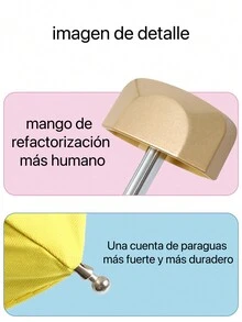 Mini Paraguas Sombrilla con protección UV Portátil y Ligera en varios colores. - Oro rosa - Ver 5