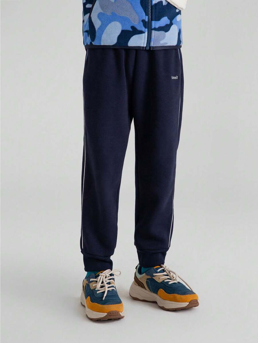 Annil Quần thể thao mùa đông dày dặn ấm áp cho bé trai và bé gái Màu đen - màu đen - Xem 1