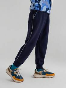 Annil Quần thể thao mùa đông dày dặn ấm áp cho bé trai và bé gái Màu đen - màu đen - Xem 2