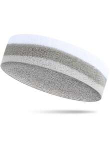 1 Miếng Xám Mồ hôi Bấc Ngoài trời Thể thao  chạy Khỏe mạnh Yoga Đàn hồi Dây buộc tóc - Xám - Xem 2