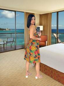 Women Dresses - 棕色 - 查看 2