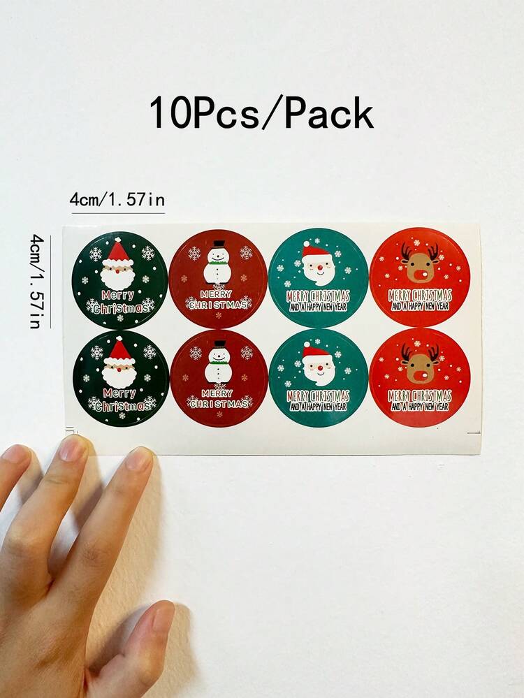 1200 PCS Snowman Roll Stickers Christmas Snowman Envelope Labels Stickers Xmas