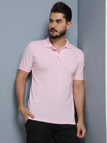 Men Polo Shirts - Hồng - Xem 1