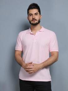 Men Polo Shirts - Hồng - Xem 3