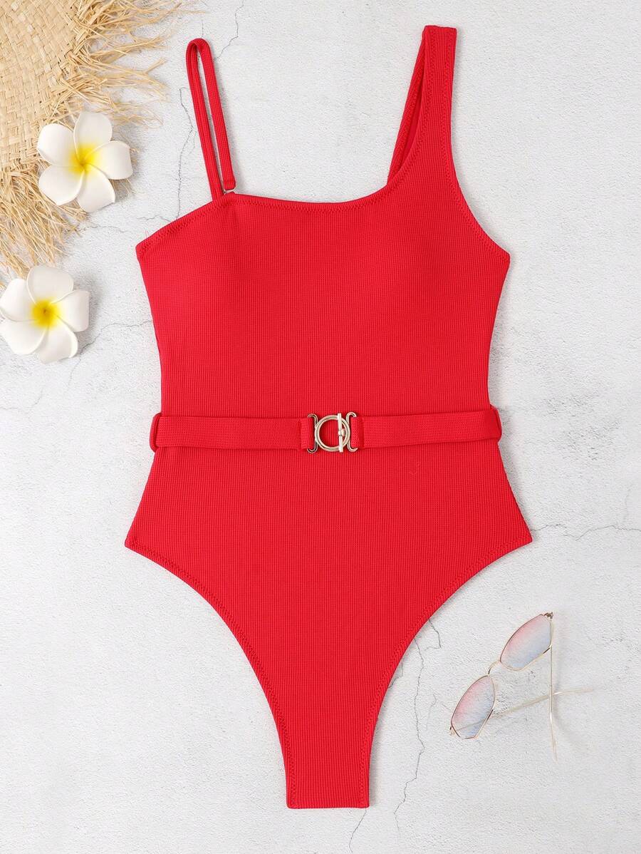 Women Bikini Sets - 紅色 - 查看 1