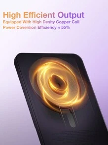 20W Magnetic Wireless Power Bank Wireless Charging External Battery 10000mAh - 淡紫色 - 查看 5