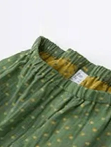 Họa tiết Hình học Đã bỏ túi Bộ mặc nhà - màu xanh lá - Xem 4