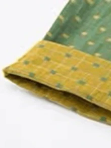 Họa tiết Hình học Đã bỏ túi Bộ mặc nhà - màu xanh lá - Xem 5