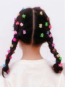 120pcs Large Capacity Divided Storage Box For Girls Hair Accessories Combination Storage Container (random Color) - Multicolor - View 7