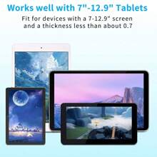 車平板電腦支架,兒童平板電腦支架適用於車後座,適用於iPad支架適用於車可調角度,適用於iPad車安裝矽支架適用於全部英寸火 - 黑色 - 查看 3