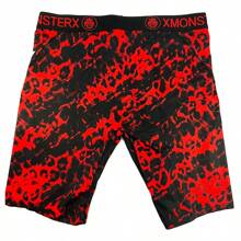 New Arrival Red Leopard Print Men's Athletic Boxer Briefs - Red - View 5