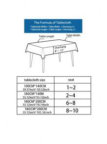 1 Miếng Màu xanh lá Giáng sinh Khăn trải bàn Polyester Chất xơ Ren Cạnh Che phủ Đối với Cà phê Bàn , TV Tủ Đồ trang trí - xanh quân đội - Xem 2