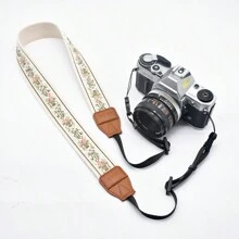 Vintage Stickerei Schultergurt Kamera Riemen mit Schlaufe und Schnellverschlussschnalle, geeignet für Canon Fujifilm Nikon DSLR Kameras