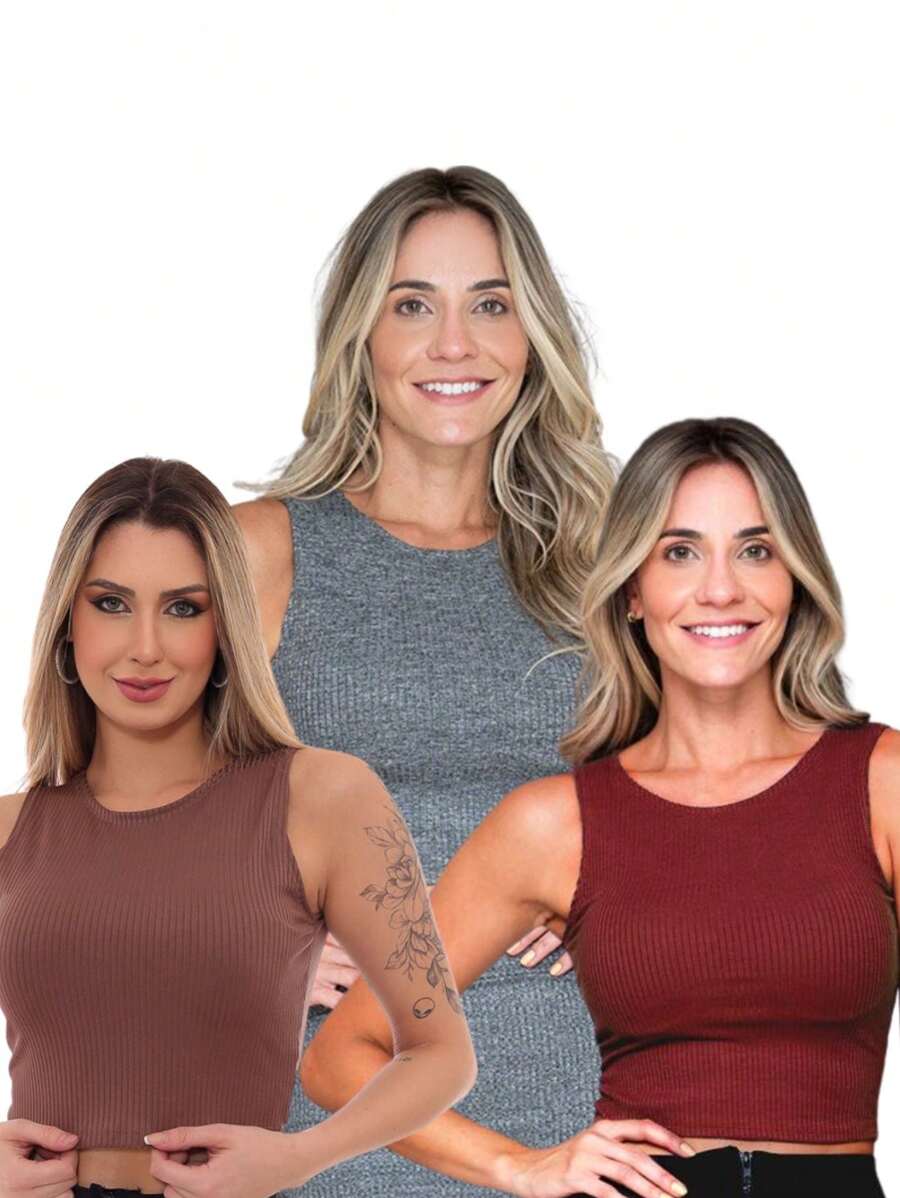 Women Tank Tops & Camis - 淺灰色 - 查看 1