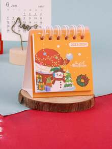 Orange Christmas Themed Calendar - Yellow - View 1
